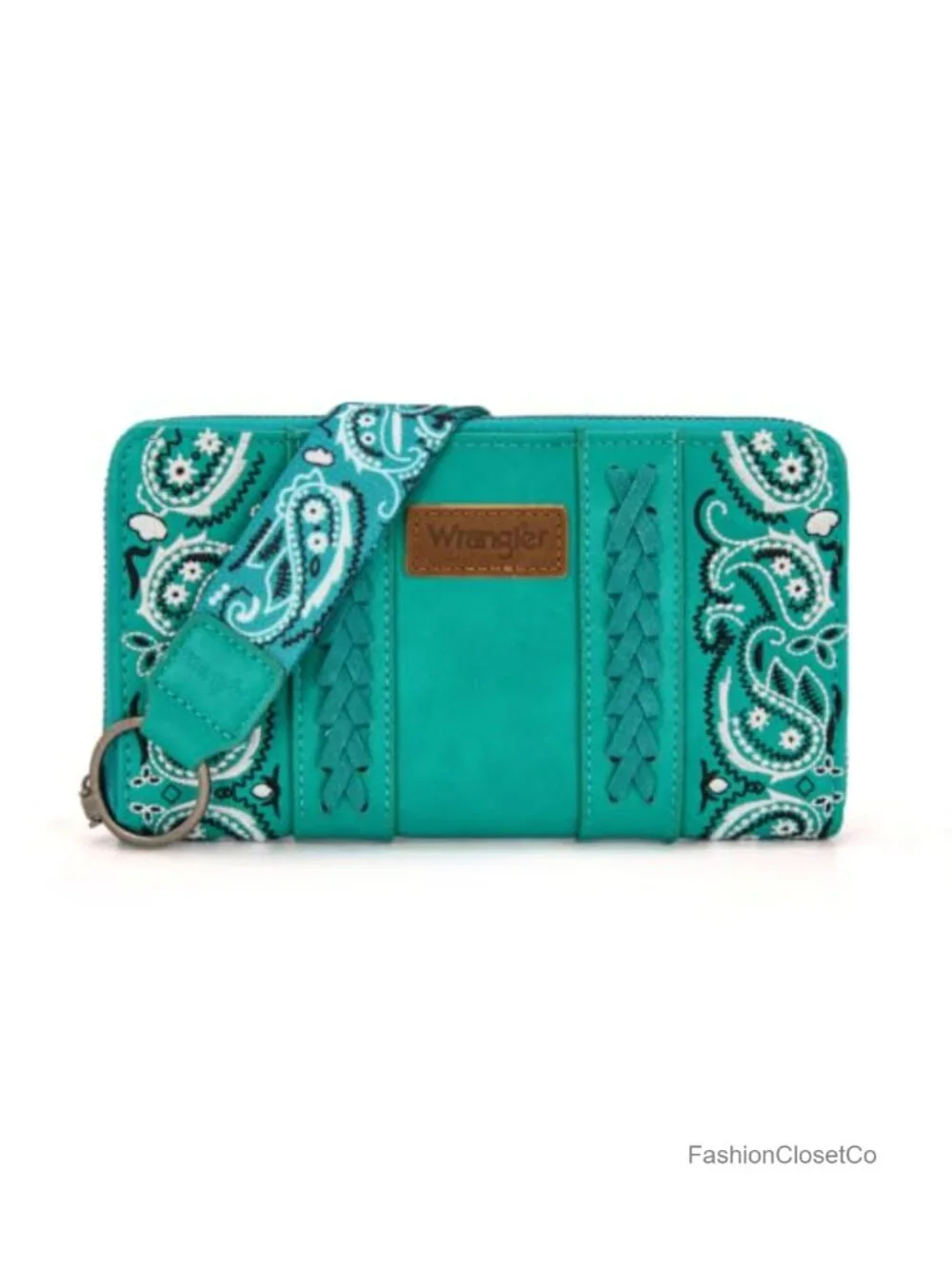 PU Leather Wristlet Wallet RFID Blocking Zip Around Card Holder Clutch Coin